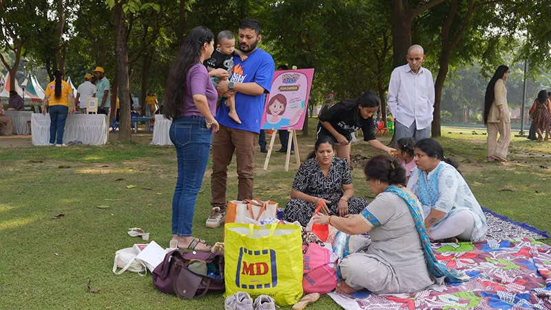Food and picnic time at MommyFest
