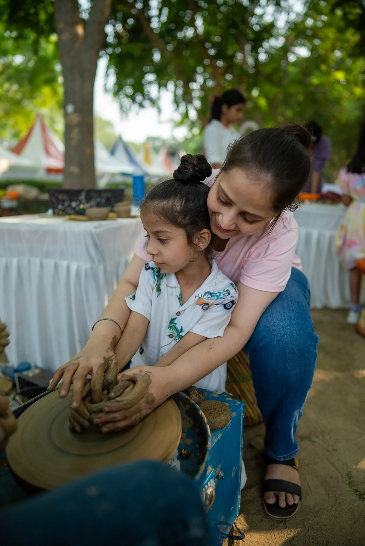 A lively MommyFest activity