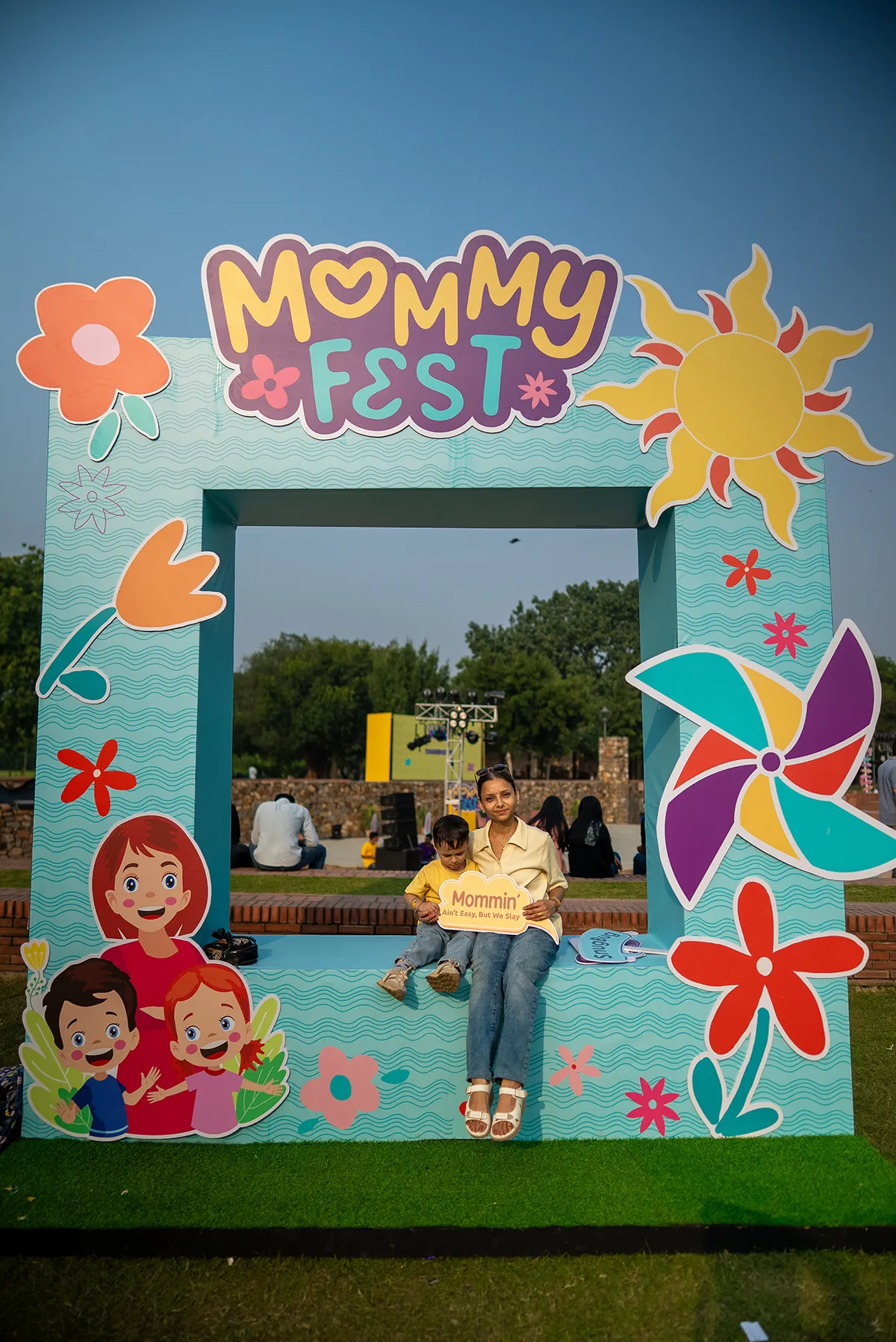 Families enjoying MommyFest